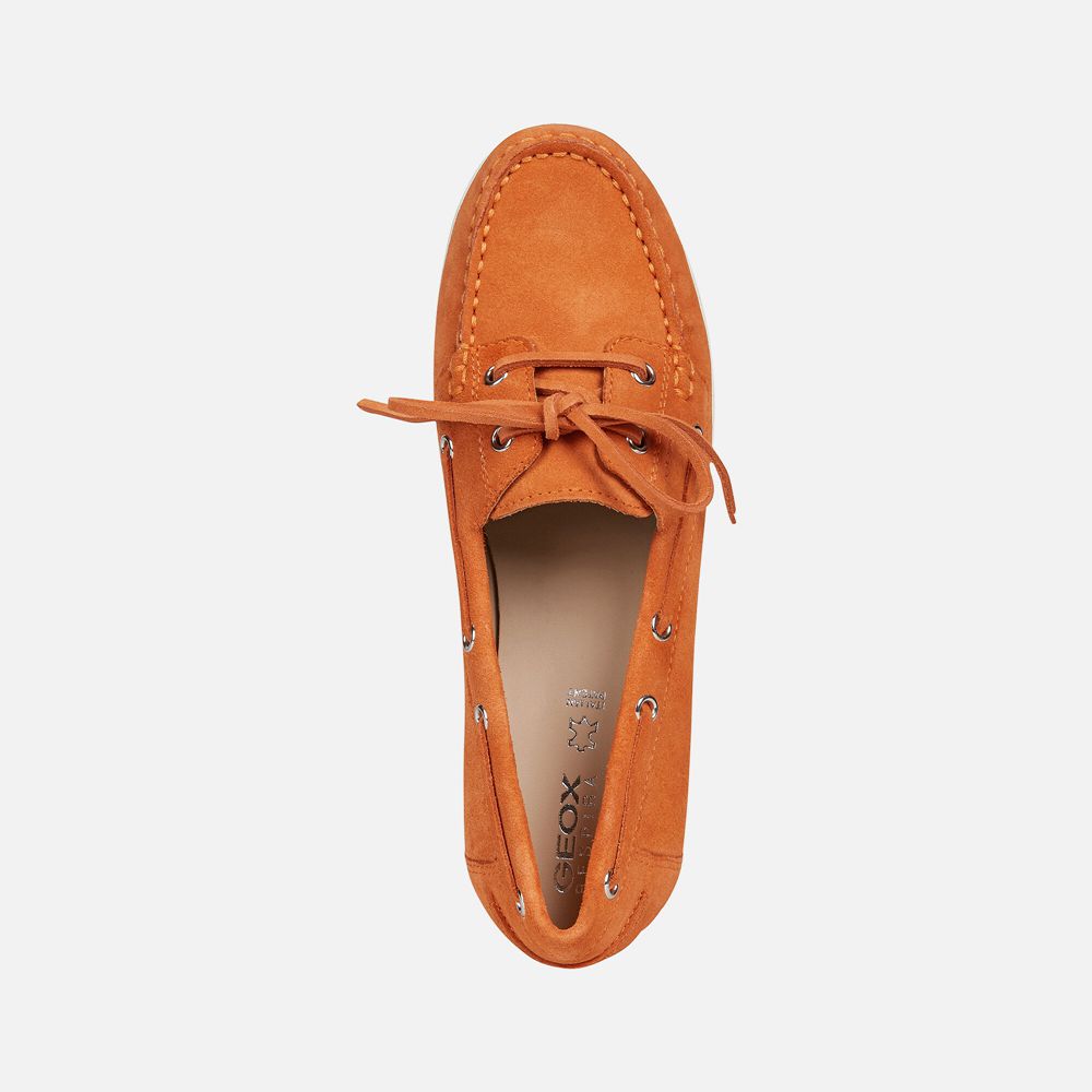 Geox Loafers Orange Genova - Geox Womens Shoes - ZGLMYJ192